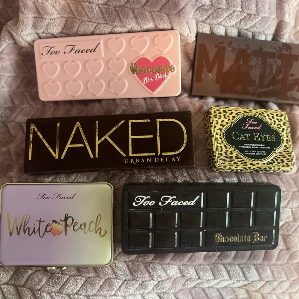 Too faced, KKW, urban decay palettes